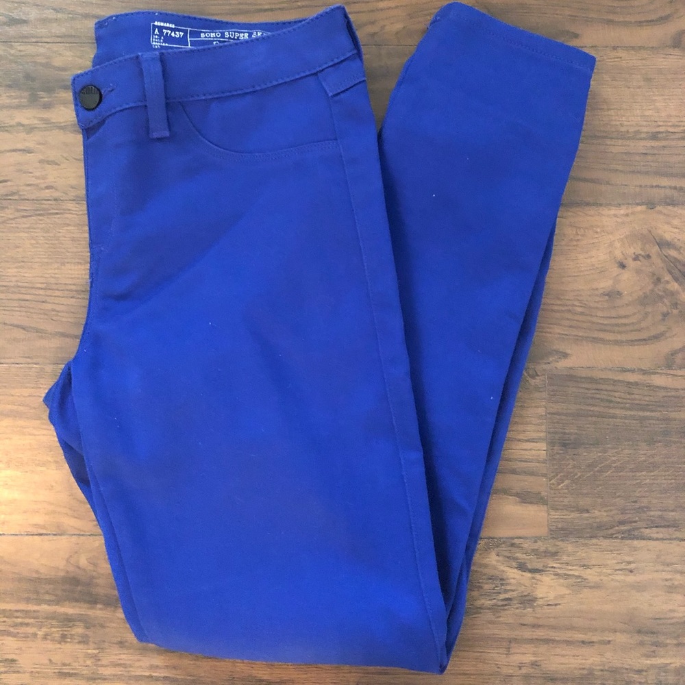 Blue skinny pants